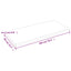 bordplade 100x50x2 cm naturlig kant ubehandlet massivt egetræ