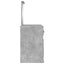 makeupbord med spejl 130x50x132,5 cm betongrå