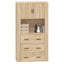 højskab konstrueret træ sonoma-eg
