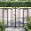 havelåge 121x8x120 cm smedejern sort