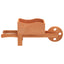 plantekasser 2 stk. trillebørsdesign 47x15x19 cm massivt fyr