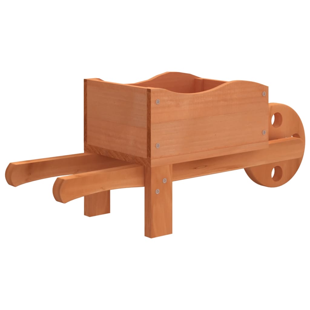 plantekasser 2 stk. trillebørsdesign 47x15x19 cm massivt fyr