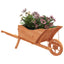 plantekasse 128x45,5x43 cm trillebørsdesign massivt fyr