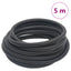 hybrid luftslange 0,6" 5 m gummi og PVC sort