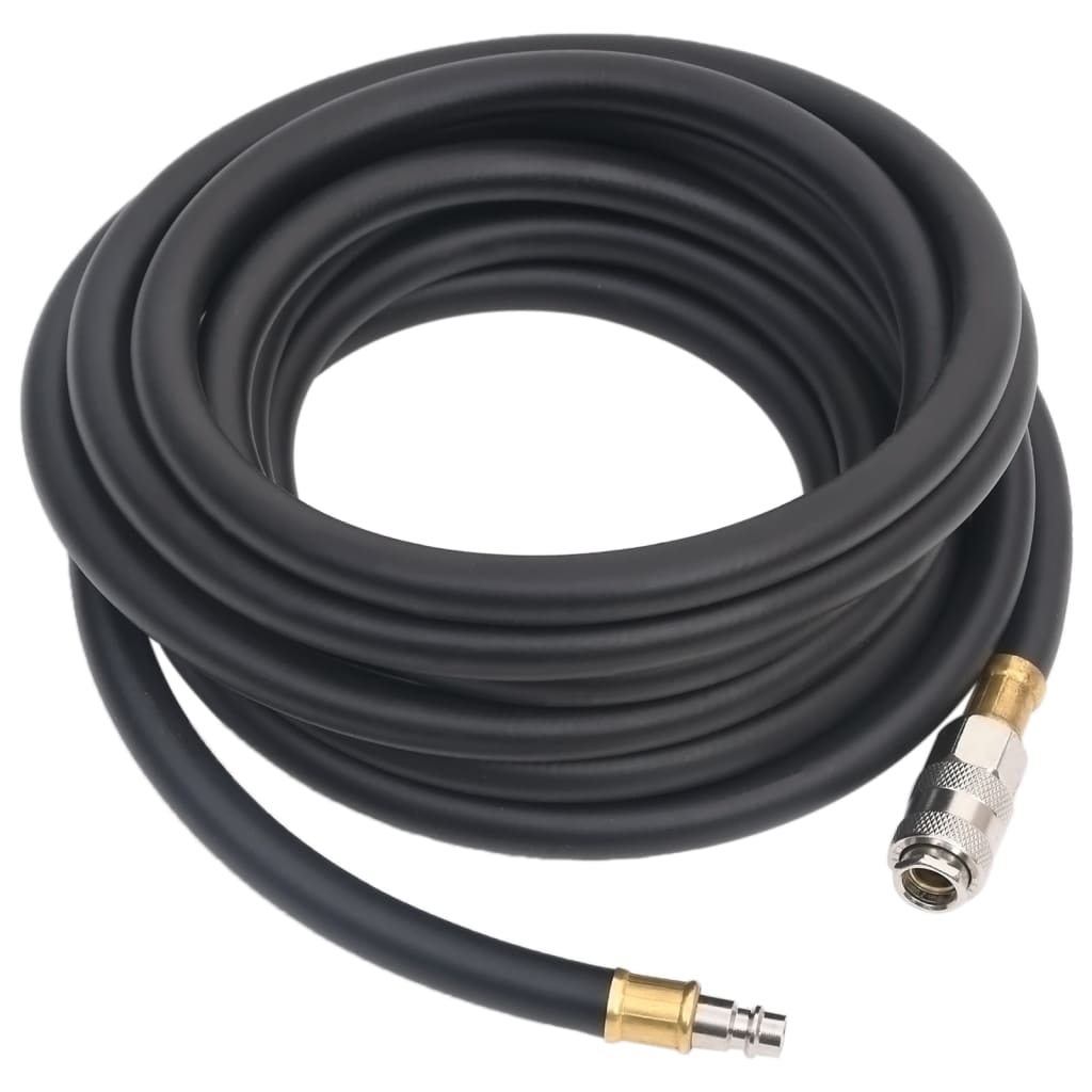 hybrid luftslange 0,6" 5 m gummi og PVC sort
