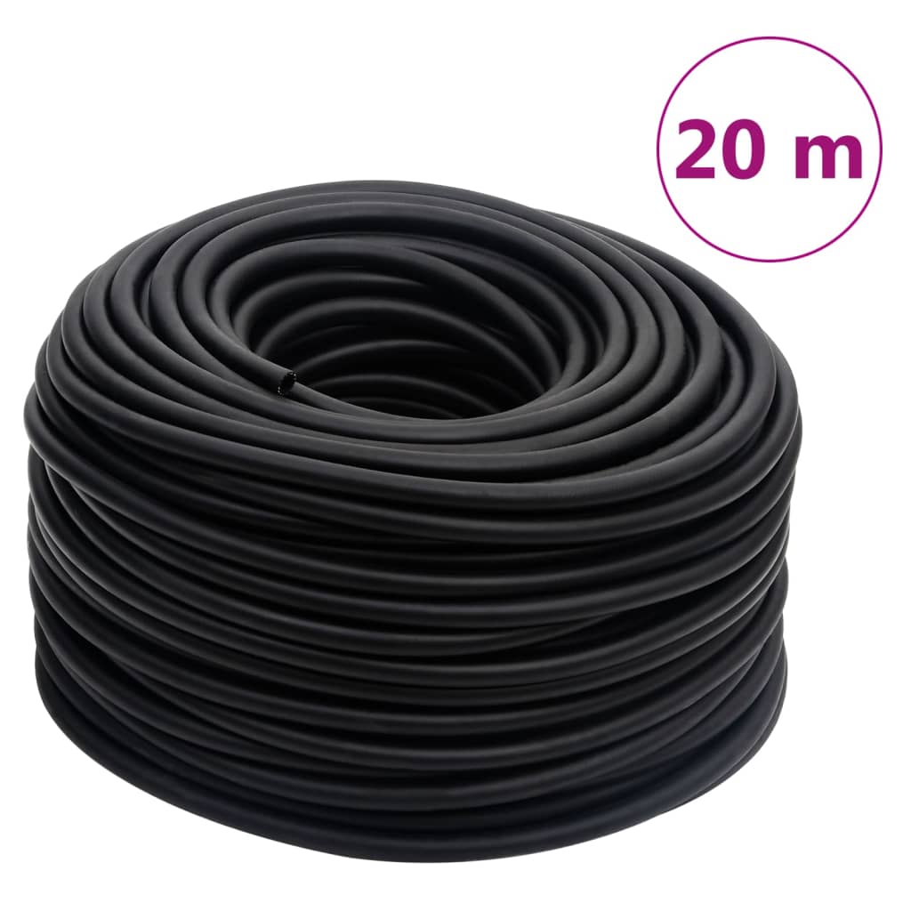 hybrid luftslange 0,6" 20 m gummi og PVC sort billede