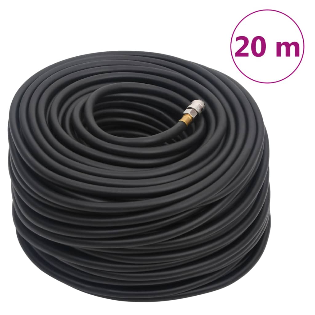 hybrid luftslange 0,6" 20 m gummi og PVC sort billede