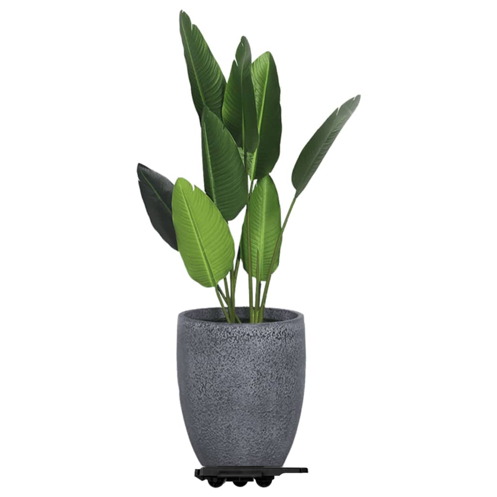 møbelhunde 4 stk. med 8 hjul 150 kg polypropylen sort