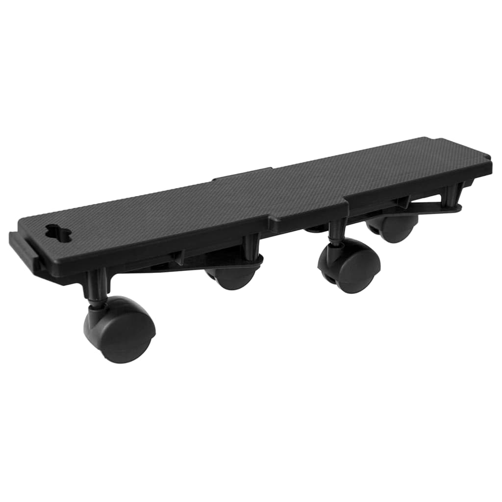 møbelhunde 2 stk. med 4 hjul 170 kg polypropylen sort