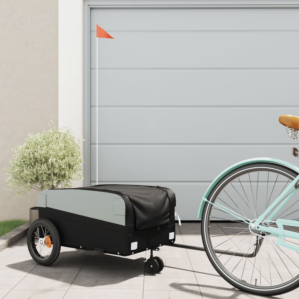 cykelanhænger 30 kg jern sort billede