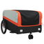 cykelanhænger 45 kg jern sort og orange