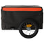 cykelanhænger 30 kg jern sort og orange