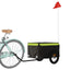cykelanhænger 30 kg jern sort og grøn