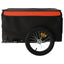 cykelanhænger 45 kg jern sort og orange