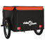 cykelanhænger 45 kg jern sort og orange