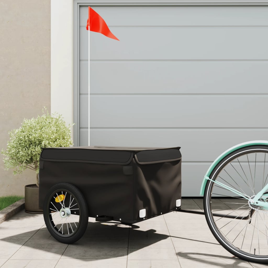 cykelanhænger 45 kg jern sort billede