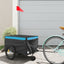 cykelanhænger 30 kg jern sort og blå