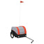 cykelanhænger 30 kg jern sort og orange