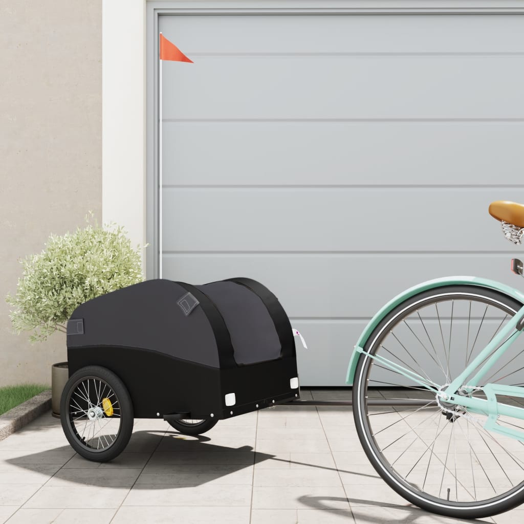 cykelanhænger 30 kg jern sort billede