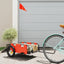 cykeltrailer oxfordstof og jern orange