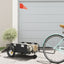 cykeltrailer oxfordstof og jern sort