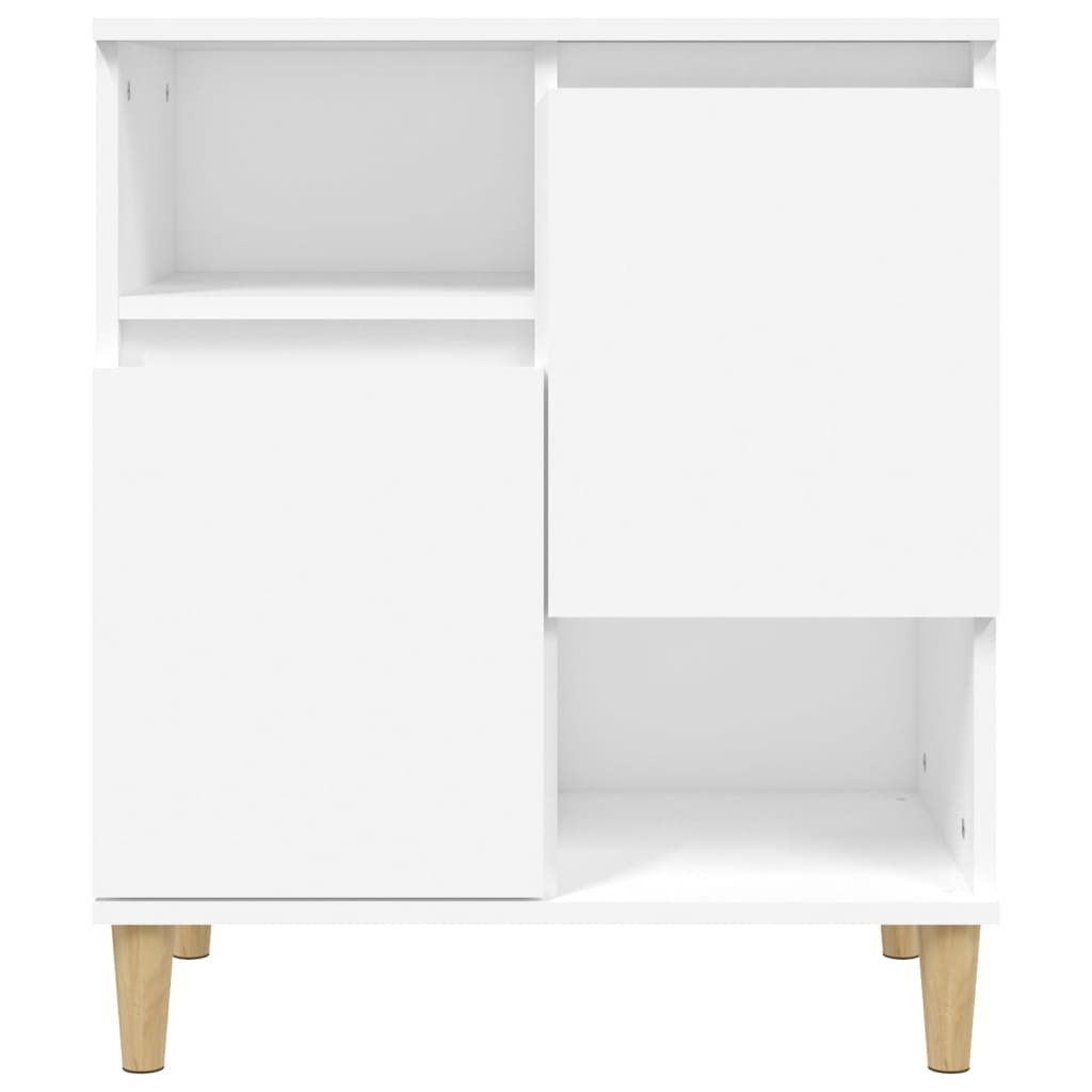 skænke 3 stk. 60x35x70 cm konstrueret træ hvid