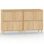 skænke 2 stk. 60x35x70 cm konstrueret træ sonoma-eg