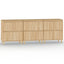 skænke 3 stk. 60x35x70 cm konstrueret træ sonoma-eg