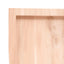 bordplade til badeværelse 40x30x(2-4) cm massivt træ ubehandlet