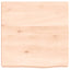 bordplade til badeværelse 40x40x(2-6) cm massivt træ ubehandlet