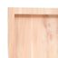 bordplade til badeværelse 40x50x(2-4) cm massivt træ ubehandlet