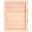 bordplade til badeværelse 40x50x(2-6) cm massivt træ ubehandlet