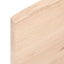 bordplade til badeværelse 40x60x2 cm massivt træ ubehandlet
