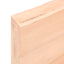 bordplade til badeværelse 60x60x(2-6) cm massivt træ ubehandlet