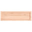 bordplade til badeværelse 100x30x(2-4)cm massivt træ ubehandlet