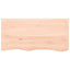 bordplade til badeværelse 100x50x(2-4)cm massivt træ ubehandlet