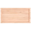 bordplade til badeværelse 100x50x(2-6)cm massivt træ ubehandlet