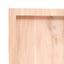 bordplade til badeværelse 100x50x(2-6)cm massivt træ ubehandlet