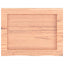 bordplade til badeværelse 40x30x(2-4) cm massivt træ lysebrun