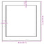bordplade til badeværelse 40x40x(2-4) cm massivt træ lysebrun
