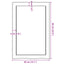 bordplade til badeværelse 40x60x(2-4) cm massivt træ lysebrun