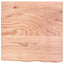 bordplade til badeværelse 60x60x(2-6) cm massivt træ lysebrun