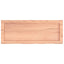 bordplade til badeværelse 80x30x(2-4) cm massivt træ lysebrun