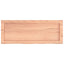 bordplade til badeværelse 80x30x(2-6) cm massivt træ lysebrun