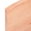 bordplade til badeværelse 80x40x2 cm massivt træ lysebrun