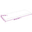 bordplade til badeværelse 100x40x2 cm massivt træ lysebrun
