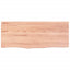 bordplade til badeværelse 100x40x(2-6) cm massivt træ lysebrun