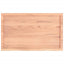 bordplade til badeværelse 100x60x(2-6) cm massivt træ lysebrun