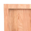 bordplade til badeværelse 120x60x(2-6) cm massivt træ lysebrun