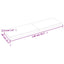 bordplade til badeværelse 140x40x(2-4) cm massivt træ lysebrun